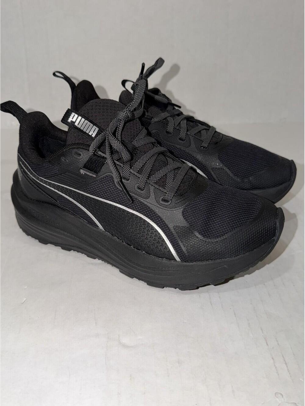 Size 7 US Wmns PUMA Flare Pro Trail Running  Black Sneakers Athletic Shoes